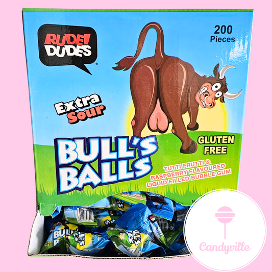 Bulls balls liquid filled bubblegum