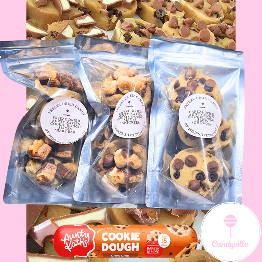 Freeze dried Aunty Kaths cookie dough slices