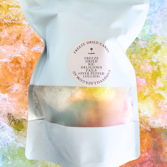 Freeze dried big delicious fails (overpuffed lollies *fairy floss texture) Large bag