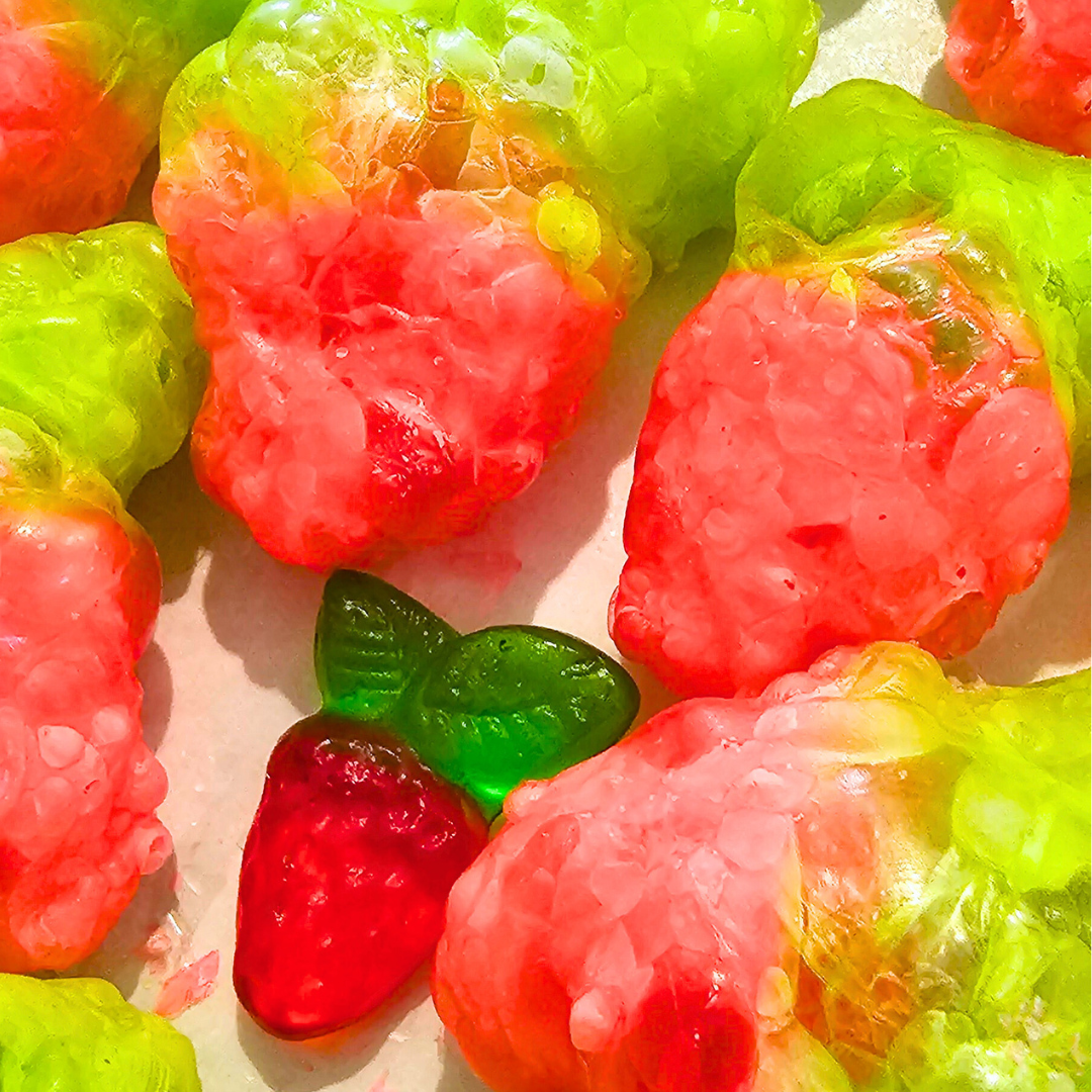 Freeze-Dried Strawberry Leaf Gummies 🍓🍬